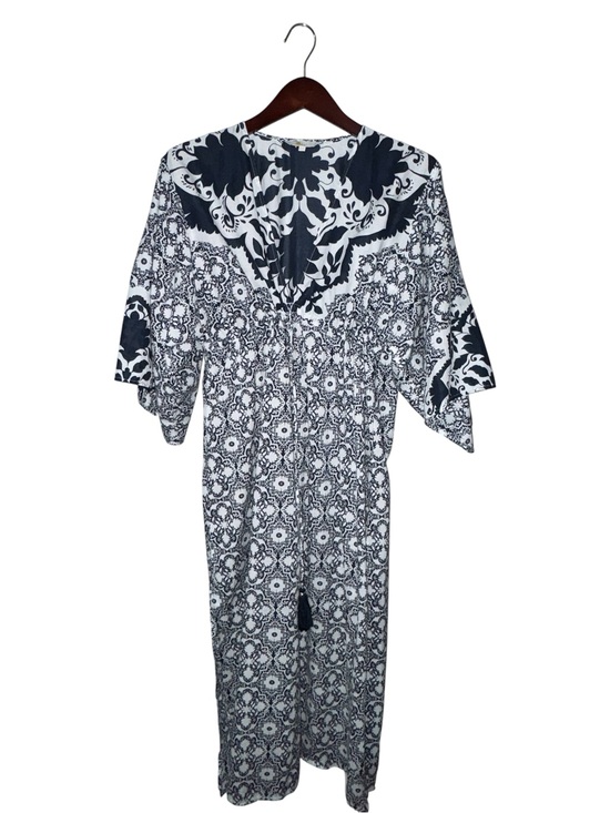 Boden Other - Boden Bold Navy and white print caftan / cover-up Size 6P Maxi Dress